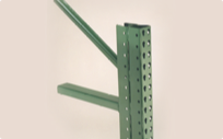 Double postings for pallet rack