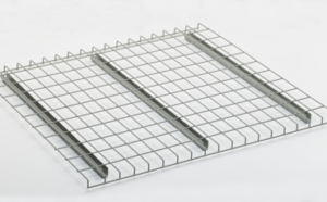 Wire mesh decking for pallet racks